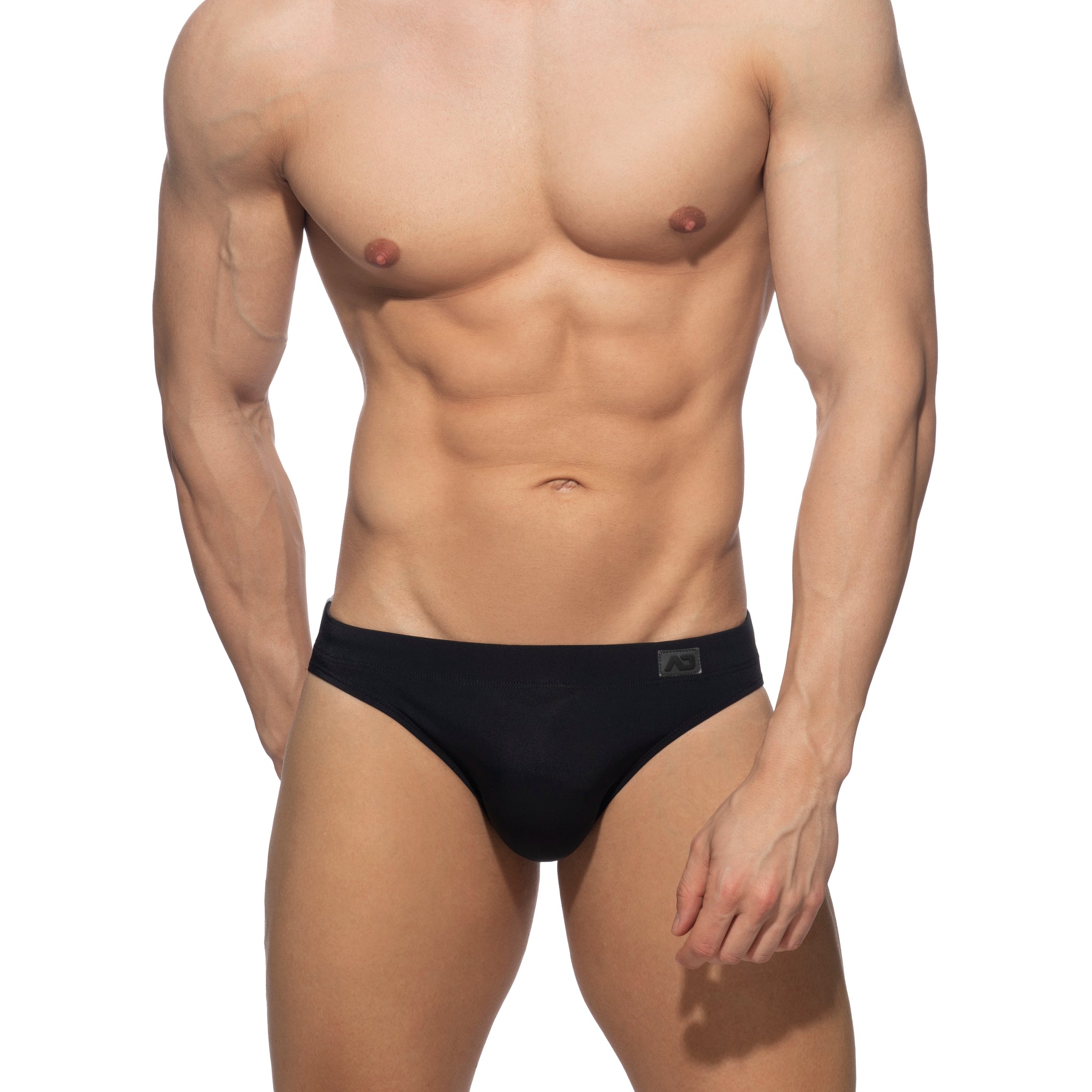 Addicted Bicolor Swim Brief Black ADS315