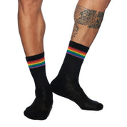 Addicted AD Rainbow Socks Black AD839