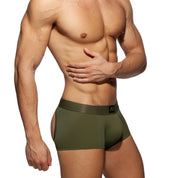 AD Fetish Bottomless Boxer Khaki ADF93