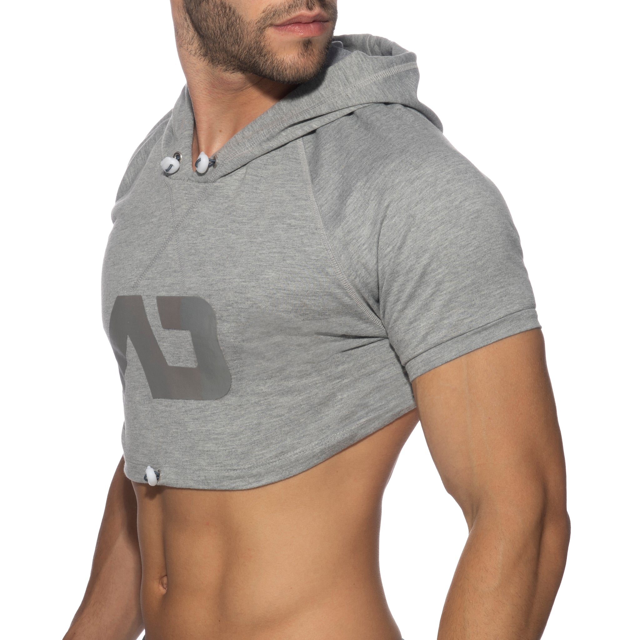 Addicted Crop Hoody Heather Grey AD1000