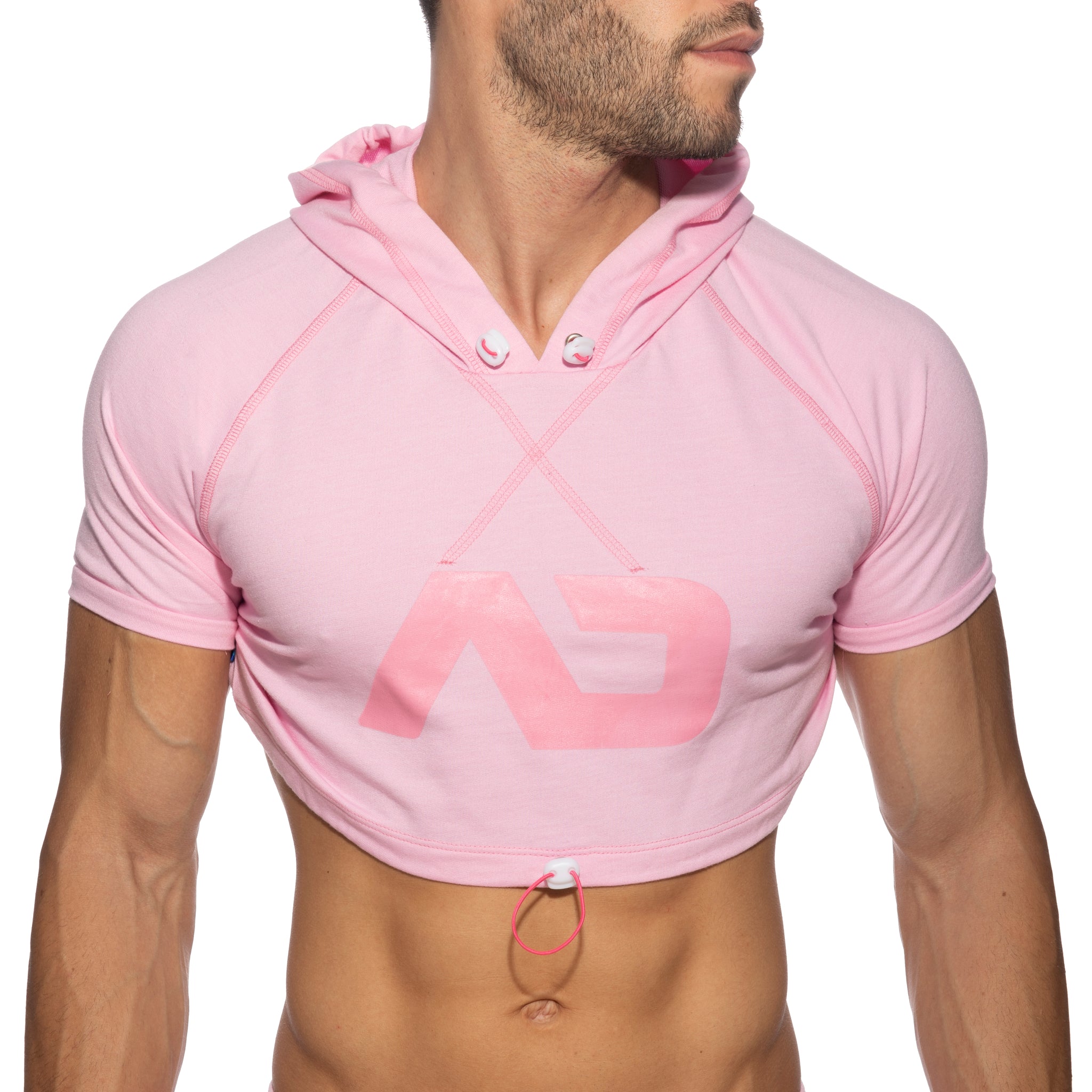 Addicted Crop Hoody Pink AD1000