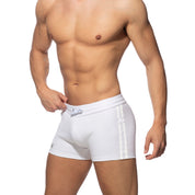 Addicted Zip Pocket Sports Short White AD1002