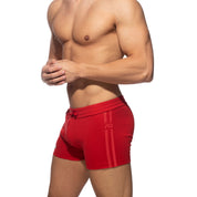 Addicted Zip Pocket Sports Short Red AD1002