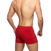 Addicted Zip Pocket Sports Short Red AD1002