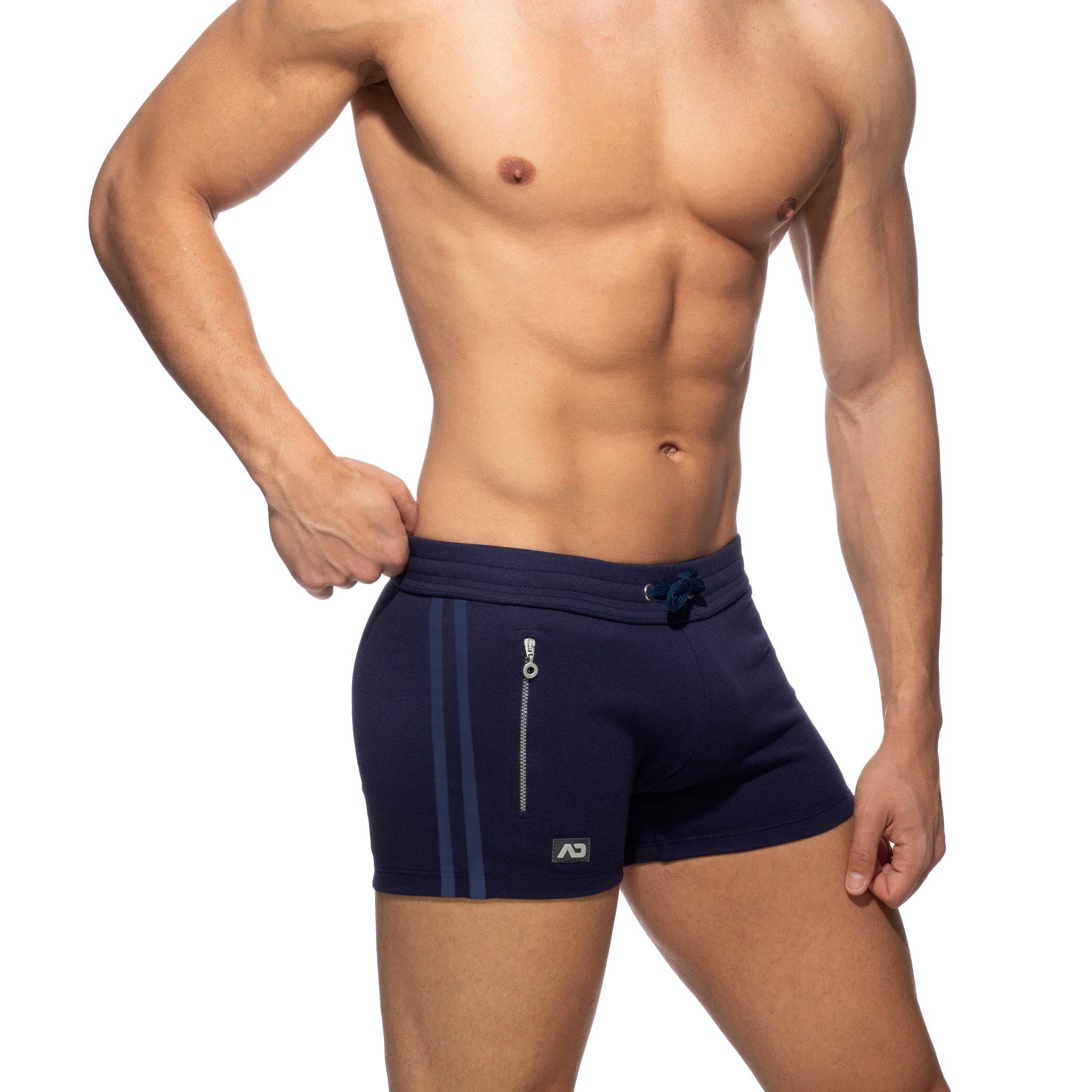 Addicted Zip Pocket Sports Short Navy AD1002