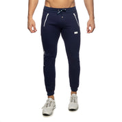 Addicted Double Zip Jogging Pants Navy AD1012