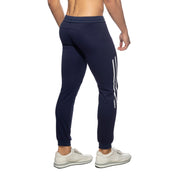 Addicted Double Zip Jogging Pants Navy AD1012