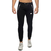 Addicted Double Zip Jogging Pants Black AD1012