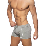 Addicted Double Zip Sports Shorts Heather Grey AD1013