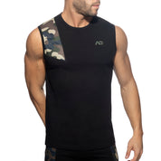 Addicted AD Cotton Tank Top Black AD1054