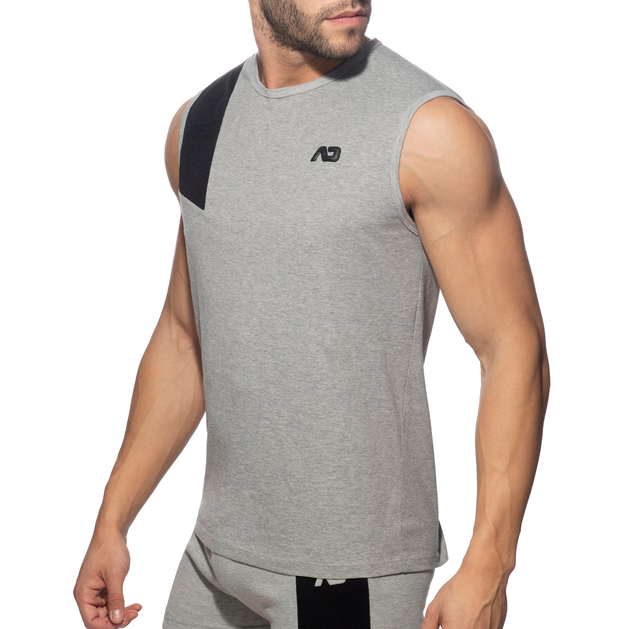 Addicted AD Cotton Tank Top Heather Grey AD1054