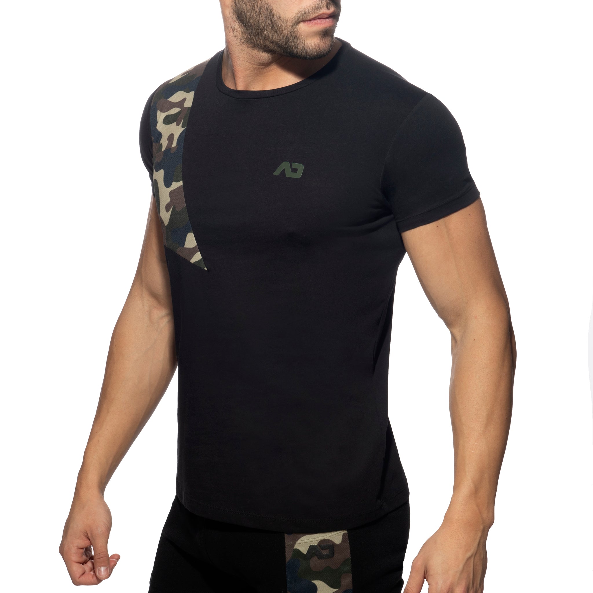 Addicted AD Cotton T-Shirt Black AD1059