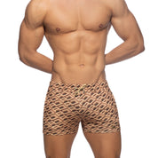 Addicted AD Allover Homewear Shorts Brown AD1060