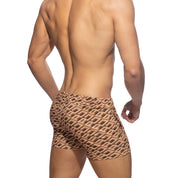 Addicted AD Allover Homewear Shorts Brown AD1060