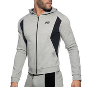 Addicted AD Cotton Sports Jacket Heather Grey AD1065