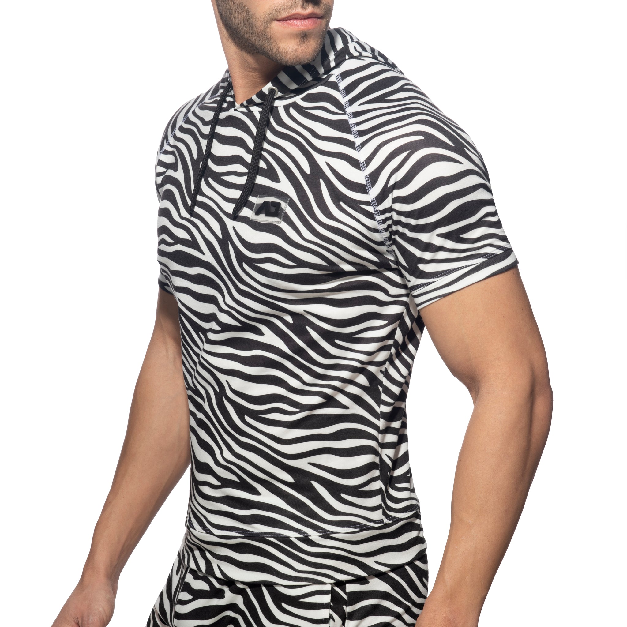 Addicted Zebra Summer Hoodie Black AD1099