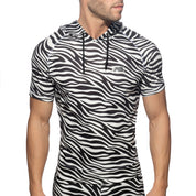 Addicted Zebra Summer Hoodie Black AD1099