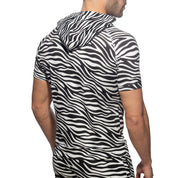 Addicted Zebra Summer Hoodie Black AD1099