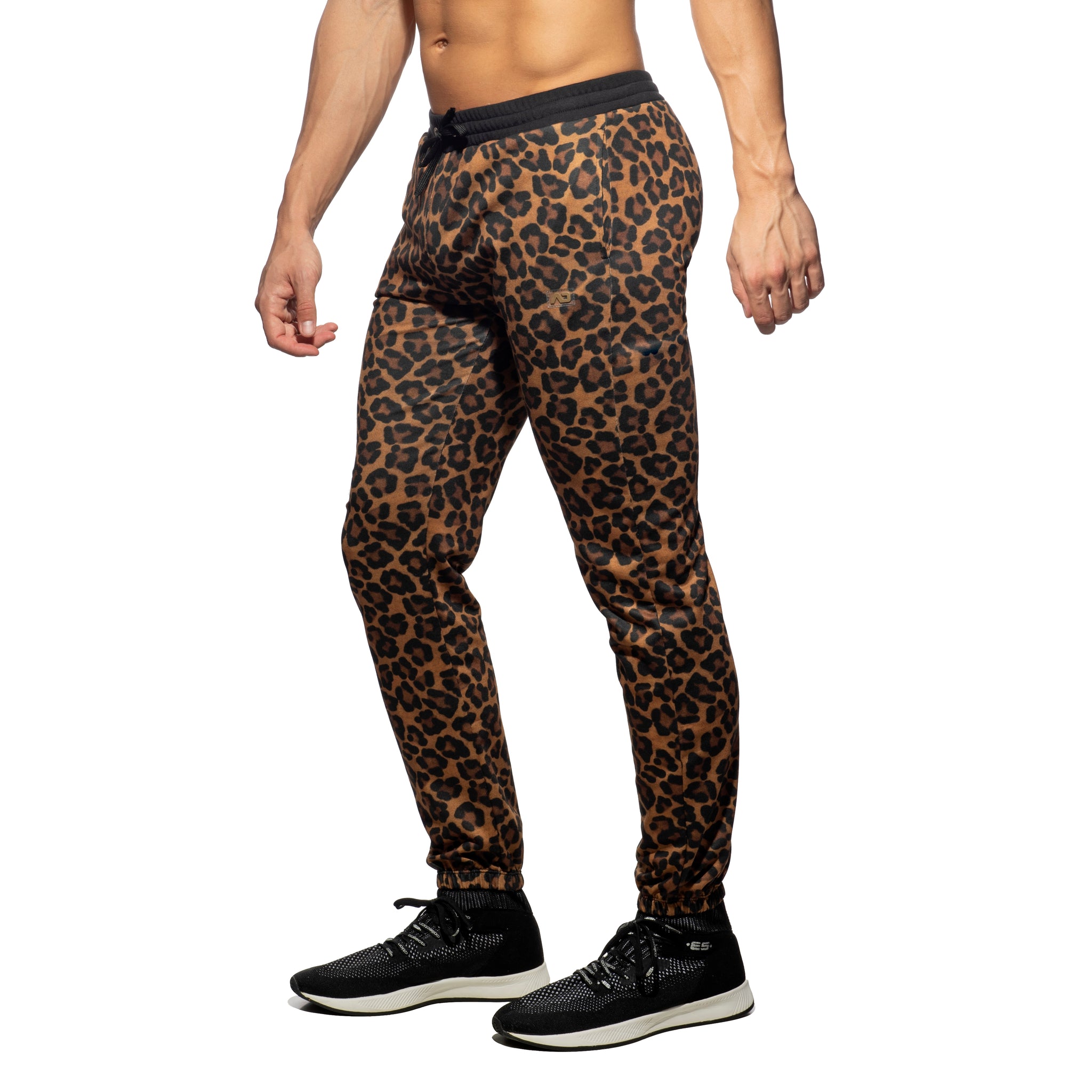 Addicted Leopard Long Athletic Pants Brown AD1130