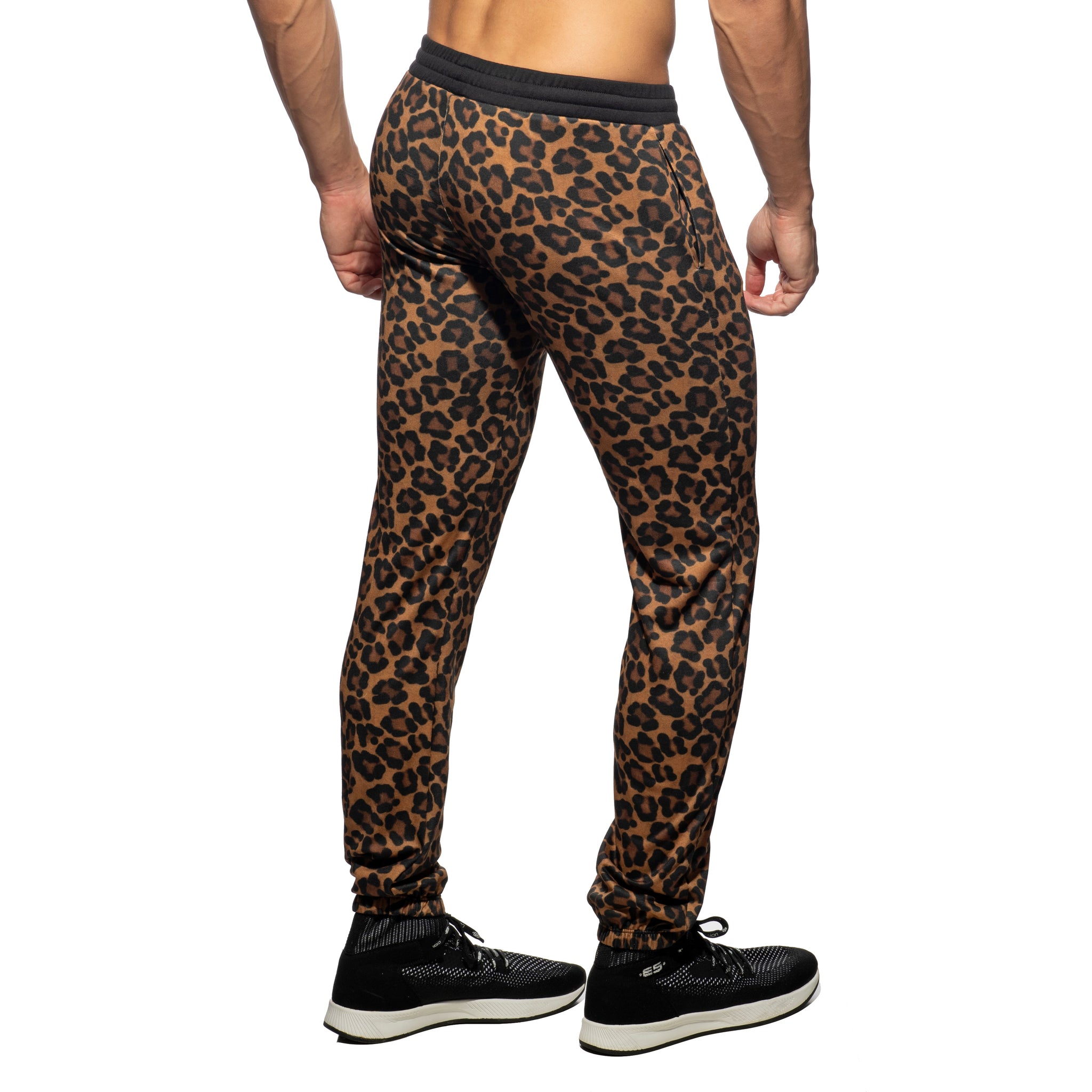 Addicted Leopard Long Athletic Pants Brown AD1130