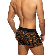 Addicted Leopard Athletic Shorts Brown AD1131