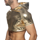 Addicted Gold & Silver Crop Top Gold AD1170