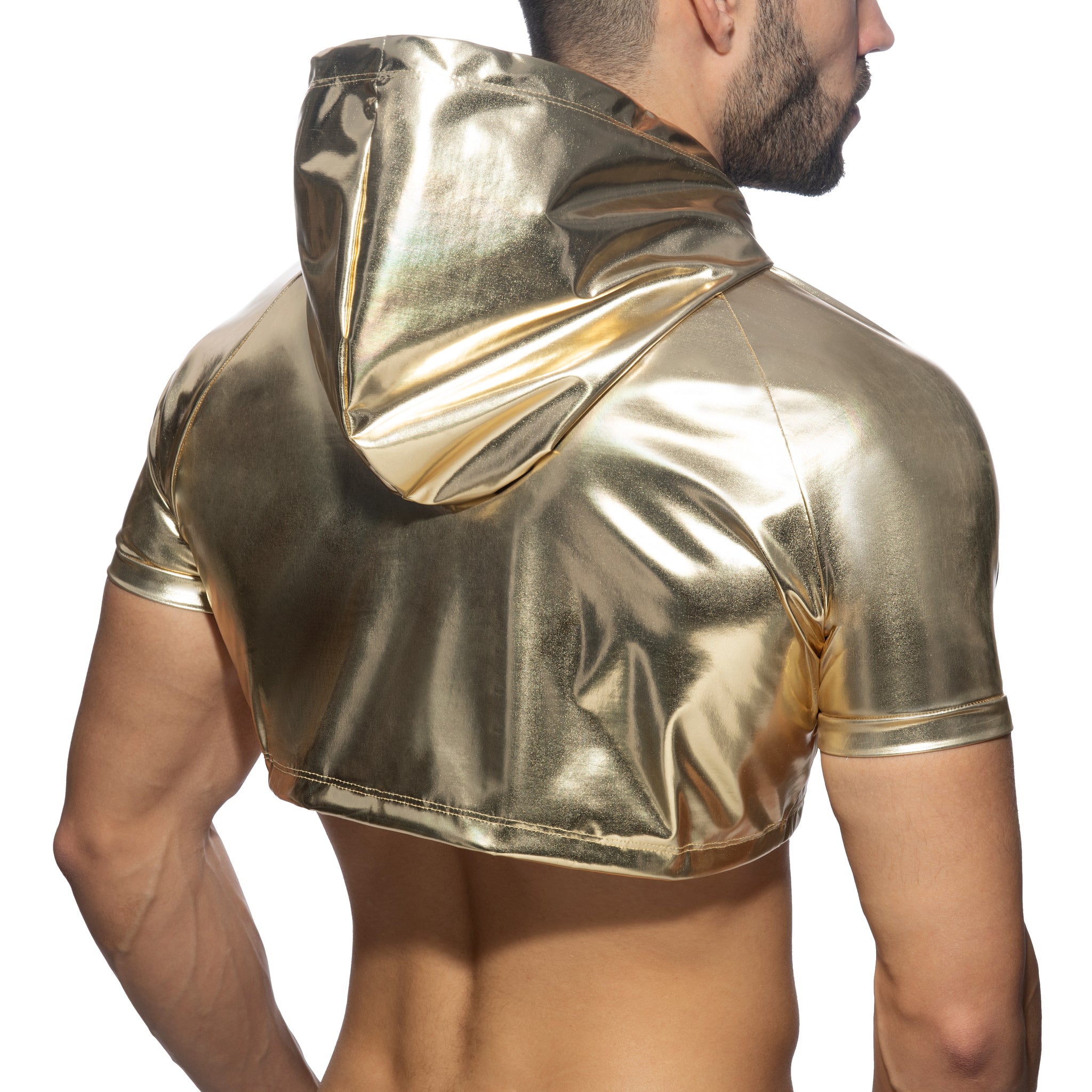 Addicted Gold & Silver Crop Top Gold AD1170