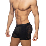 Addicted Flowery Lace Shorts Black AD1188