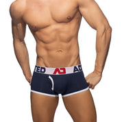 Addicted Open Fly Cotton Trunk White AD1203