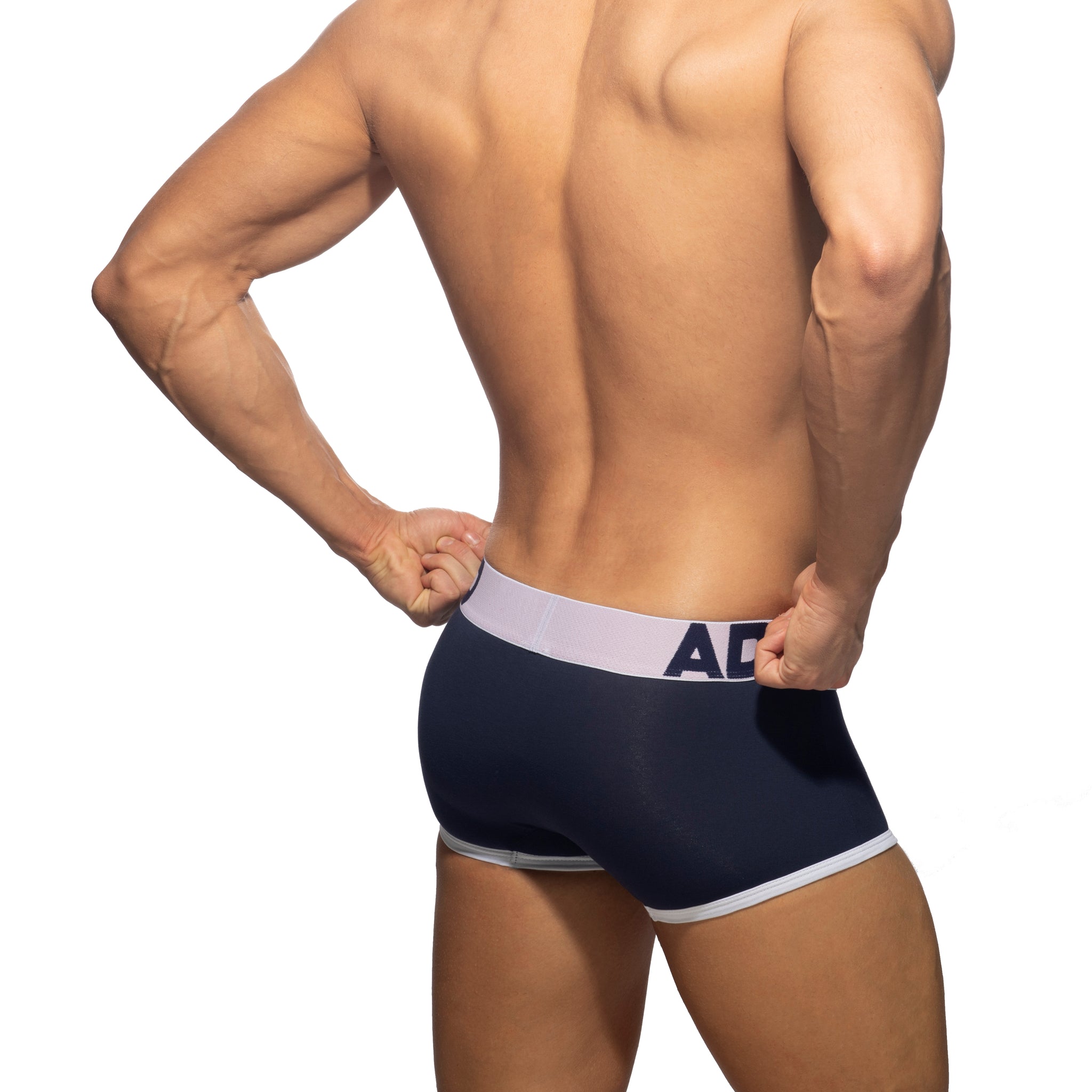 Addicted Open Fly Cotton Trunk White AD1203