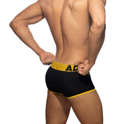 Addicted Open Fly Cotton Trunk Yellow AD1203