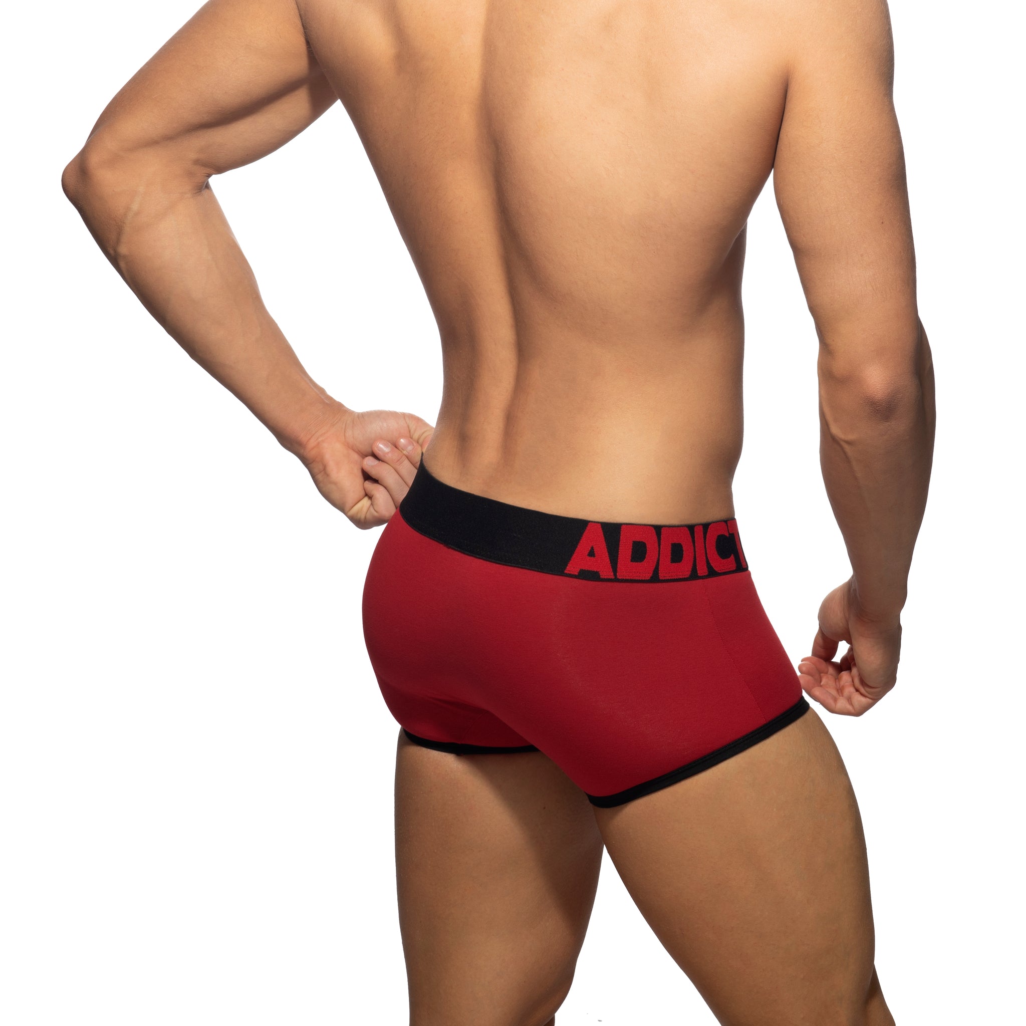 Addicted Open Fly Cotton Trunk Black AD1203