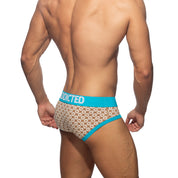 Addicted Geometric Brief Beige AD1205