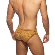 Addicted Velvet Shady Bikini Brief Mustard AD1208