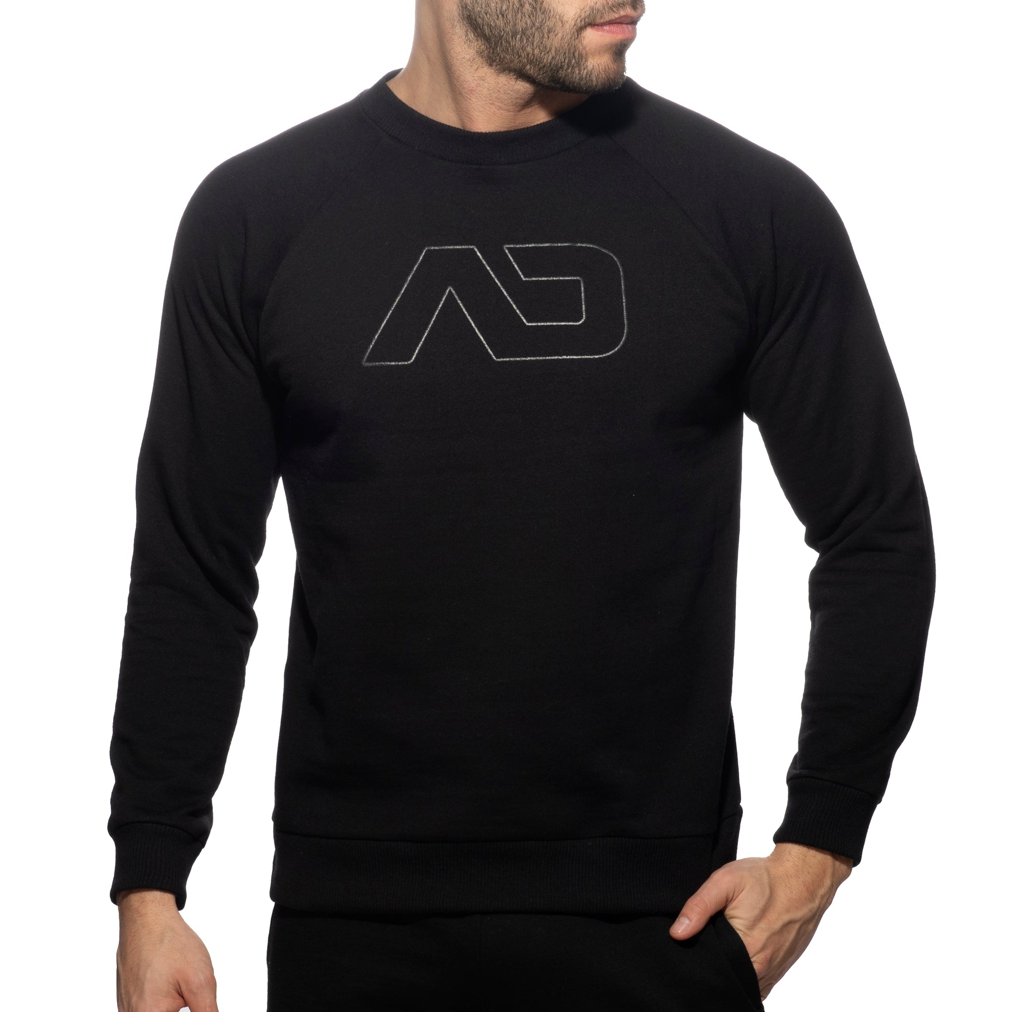 Addicted Recycled Cotton Sweatshirt Black AD1225