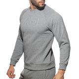 Addicted Recycled Cotton Sweatshirt Heather Grey AD1225