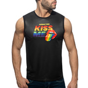 Addicted Kiss Me Tank Top Black AD1270