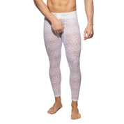 Addicted Flowery Lace Bottomless Long John White AD1175