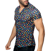 Addicted Emoji Shirt Navy AD1239