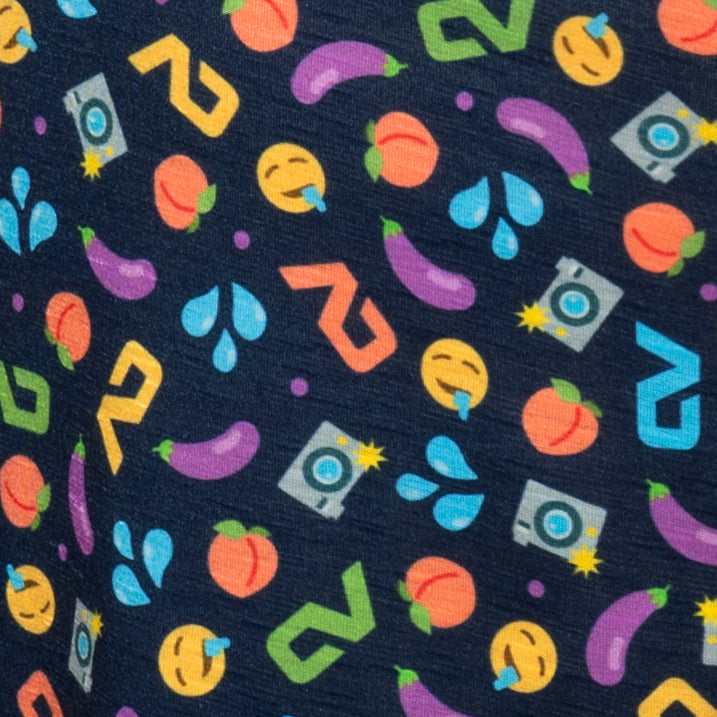 Addicted Emoji Shirt Navy AD1239