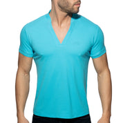 Addicted AD V-Neck Polo Shirt Turquoise AD1258