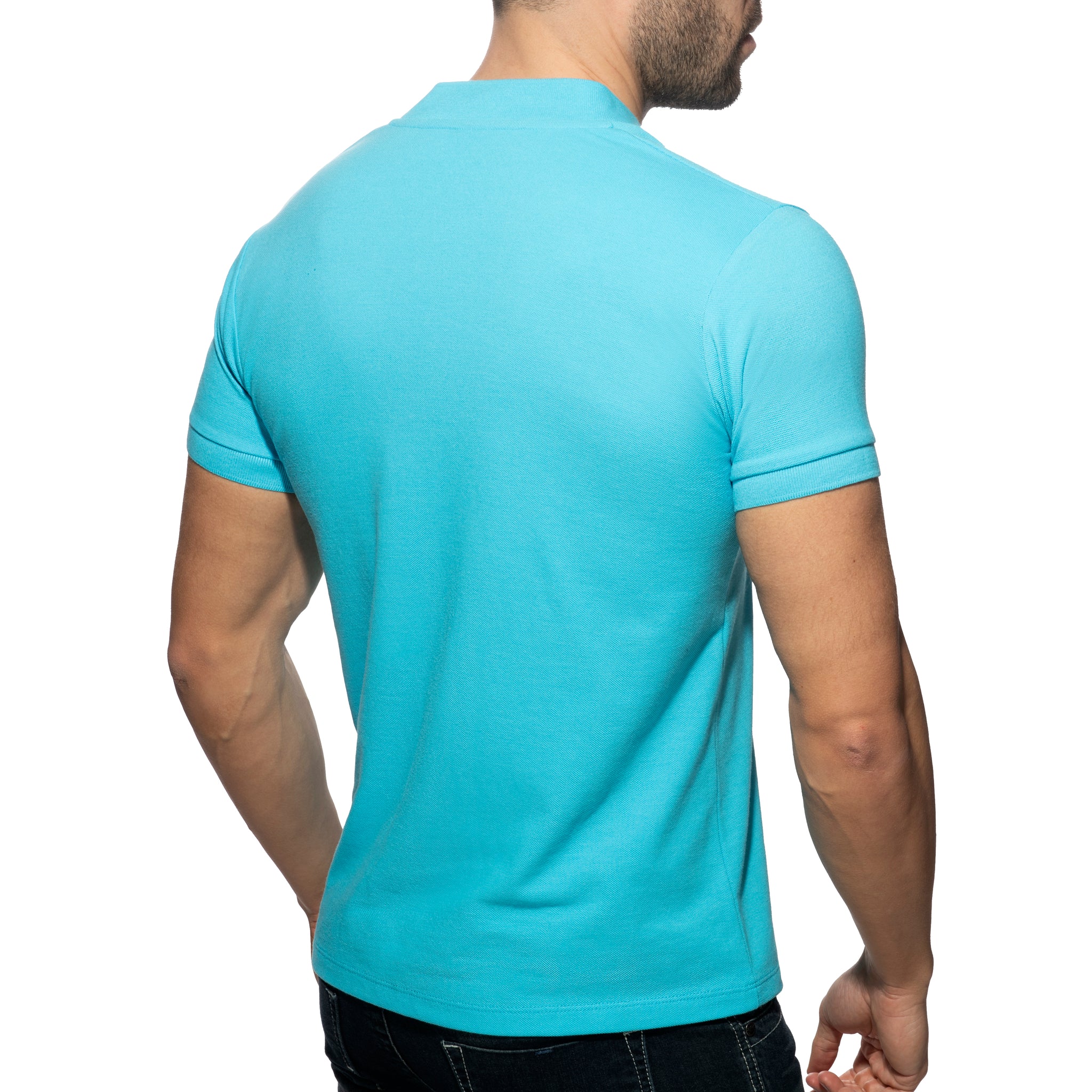 Addicted AD V-Neck Polo Shirt Turquoise AD1258