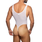 Addicted Fantasy Diamond Bodysuit Thong White AD1112