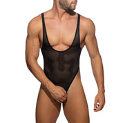 Addicted Fantasy Diamond Bodysuit Thong Black AD1112