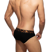 Addicted Leopard Black Brief Black AD2223