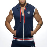 Addicted Zip Cotton Hoody Navy AD334