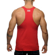 Addicted Tank Back Printed Red AD340