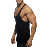 Addicted Tank Back Printed Black AD340