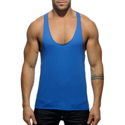 Addicted Tank Back Printed Royal Blue AD340