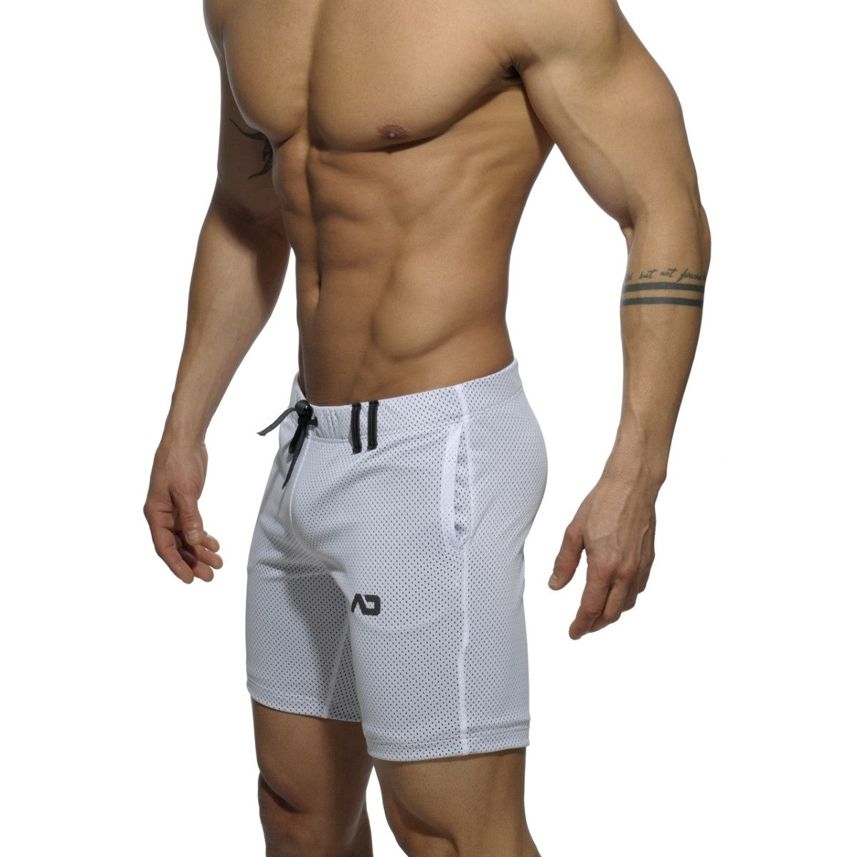 Addicted Loop-Mesh Knee Pant White AD357
